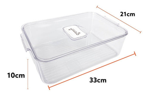 Quiero Mash Acrylic Vegetable Storage Container with Lid 1