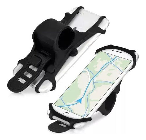 Soporte Celular Bicicleta Monopatin Moto Universal Silicona 2