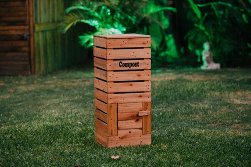 Kuku Pallet Compostera Caléndula Madera Urbana Balcón Compost Orgánico 2