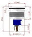 Konnen Interruptor Botón Pulsador Azul Ø 22mm 24 Vdc Sin Retención 2