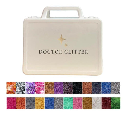 Doctor Glitter Set of 24 Metallic Pigment Powders (4g Each) for Resin 0