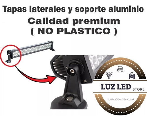 Luz Led Store Faro Auxiliar Barra Recta 40 Led 120w 60cm Auto Off Road 4x4 1