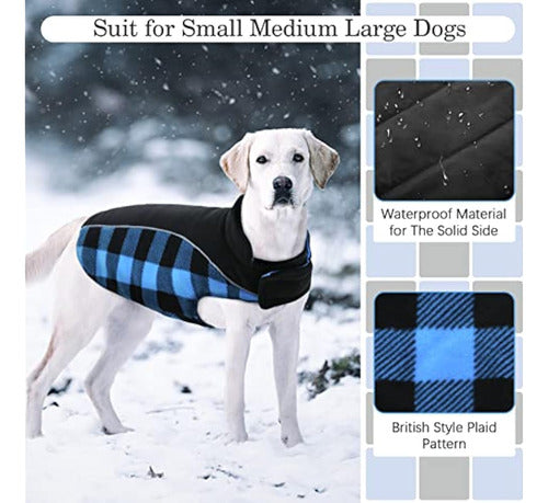 Kuoser - Reversible Dog Coat for Cold Weather 3