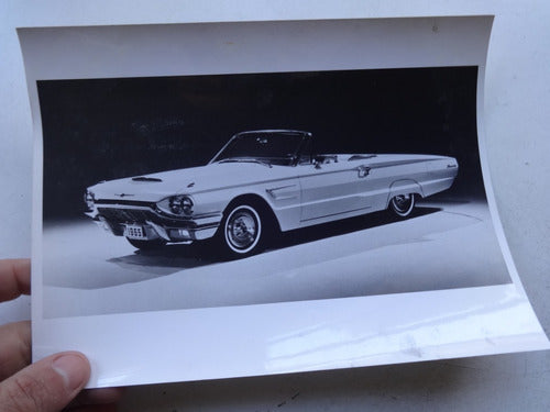 Foto Antigua Ford Thunderbird Cabriolet 1965 No Folleto Auto 3