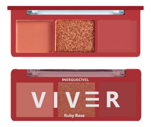 4 Trio De Sombras Viver Hbf528 - Kit Ruby Rose Atacado 1