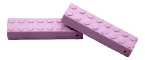 BURDAH Teething Necklace Brick Sensory Anxiety Violet 0