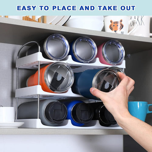 LANDNEOO Large Compartment Water Bottle Organizer 2