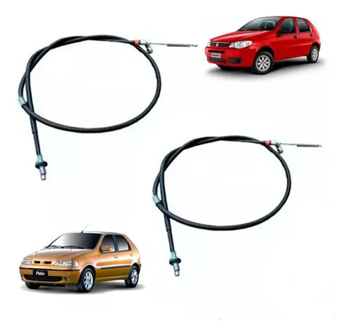 Juego De Cables Freno Mano Fiat Palio 0