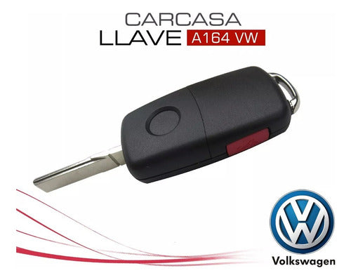 VW Carcasa Llave A164 - 5 Button Rectangular Blade 1