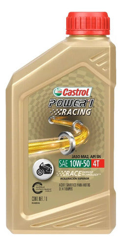 Castrol Power 1 Racing 10w50 4t Sintetico Aceite Gb Motos 0