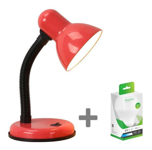 Everest Flexible Arm Desk Lamp with Bulb 2