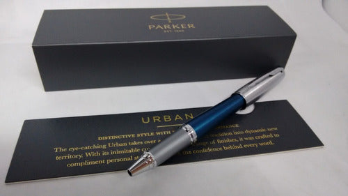 Parker Roller Pen Urban Premium Dark Blue 4