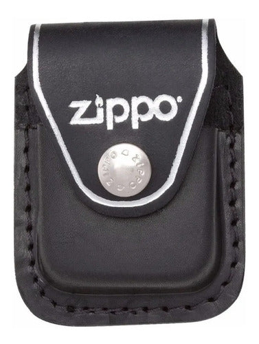 Zippo LPCBK Black Leather Case 0