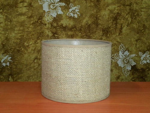Cylinder Lampshade in Jute 20-20/15 cm Height 2