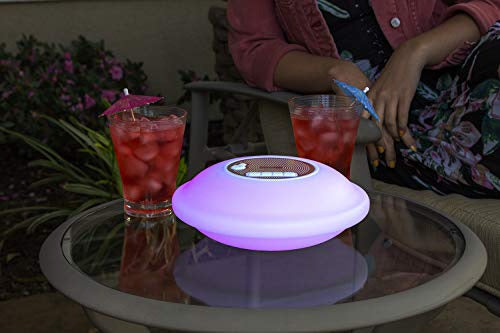 Poolmaster Floating Waterproof Multi-Light Portable Speaker 3