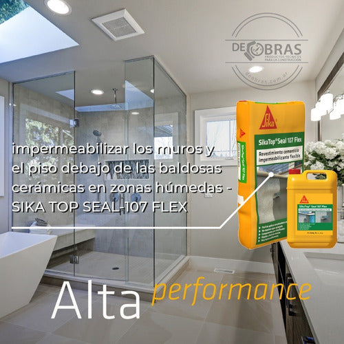 Sika SikaTop Seal 107 Flex Flexible Cementitious Waterproofing 2