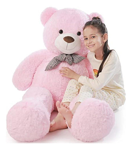 Poutmac Giant 4 Foot Plush Bear, Pink 0