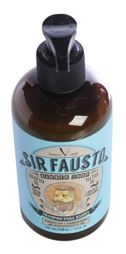 Sir Fausto Men's Culture Hydrating Beard Shampoo 250ml 4