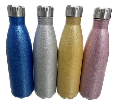 Stell Stainless Steel Thermal Sports Water Bottle 500ml Hot Cold 1