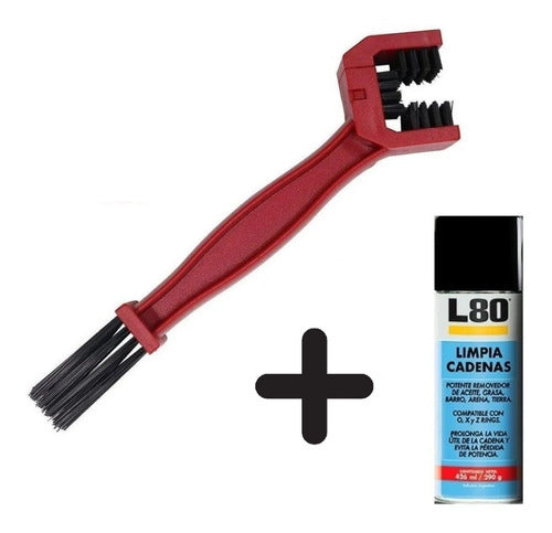 L80 Chain Cleaner and Transmission Kit + GB Motos Brush 0