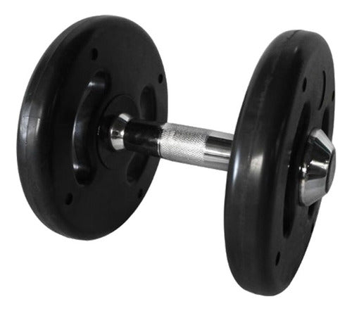 Dumbbell Injetado Com Pegada Cromada Academia Fitness 12kg 0