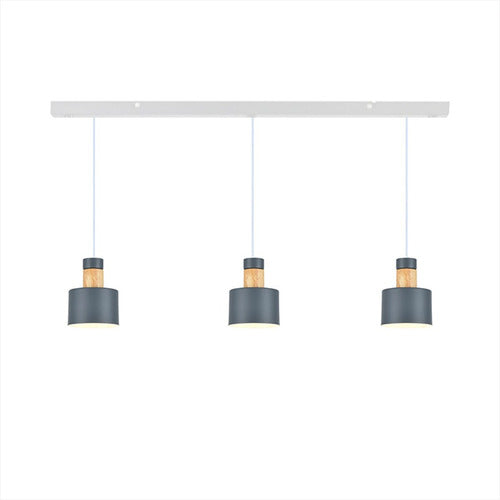 Unilux Nordic Hanging Ceiling Lamp Pack X3 with Wood 0