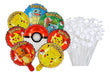 8 Globos Pokemon Pikachu Squirtle Charmander Ivysaur 2