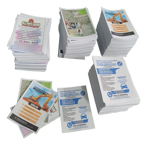 Grafica Batan 200 Folletos 10x15 Full Color Simple Faz Papel Obra 0