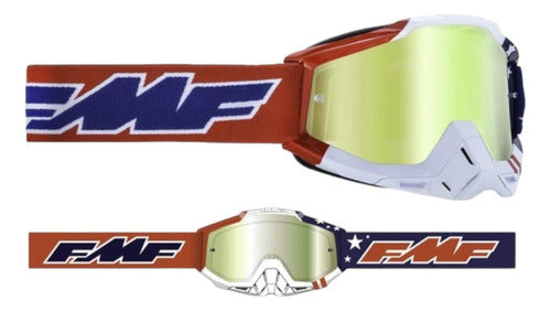 FMF Powerbomb Goggle US OF A - Mirror True Gold LE 0