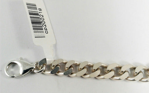 925 Silver Solid Groumet 7mm Bracelet Unisex JR Joyas 3