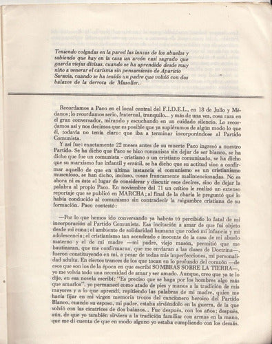 Textos De Y Sobre Francisco Paco Espinola Publicacion Pcu 2