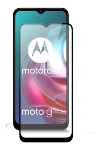 Motorola G10/G20/G30 Shockproof Case + Full 9D Tempered Glass 1