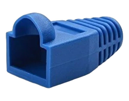 Pack 100 Protector O Botita Rj45 Azul 0