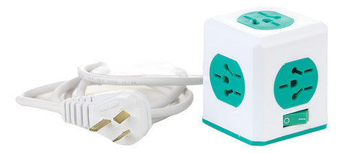 Enled Electrical Power Strip Cubik 5 Sockets Multinorma + Cable 0