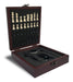 Set De Vino Con Juego Ajedrez Caja Madera Sacacorchos 4 Pzs 0