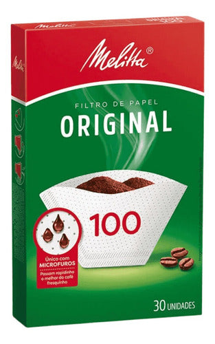 Suporte Melitta Verde Agua 100 + 6 Caixa Filtro Melitta 100 2