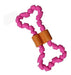 Oasis Large Pink Braided Bone Chew Toy for Pets 0