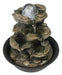 Bbabe Spinning Orb Rock Indoor Zen Waterfall Fountain with LED Light 5