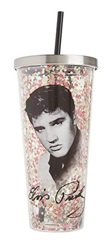 Spoontiques 21301 Elvis Presley - Vaso Con Purpurina Con Paj 1