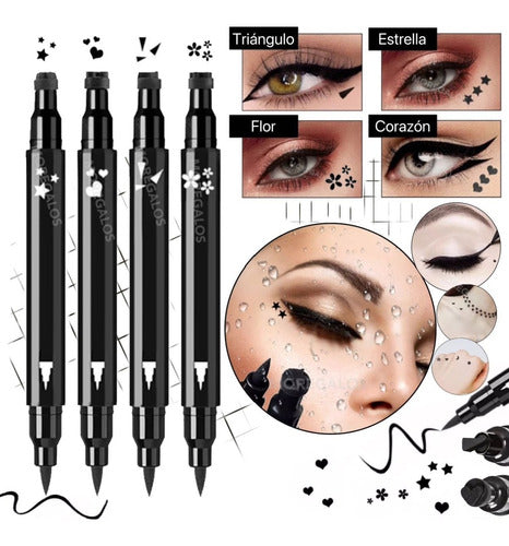 M&Q Regalos Dual Tip Fiber Eyeliner with Stamp 7