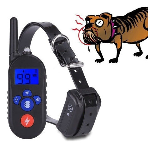 No Ladrar Collar Usb Led Pantalla Lcd Impermeable Perro Anti 5