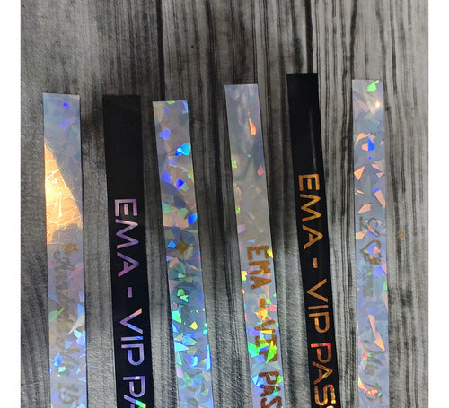 LBGecreaciones Holographic Birthday Wristbands x 500 2