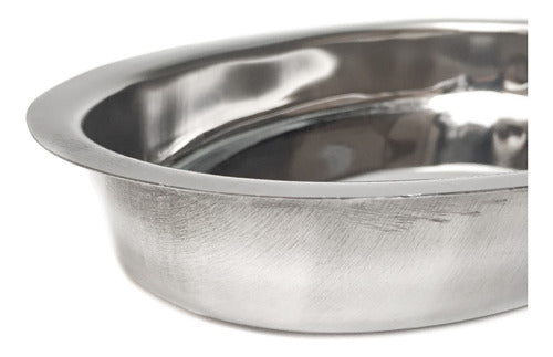 Deep Oval Stainless Steel Vegetable Serving Dish 29x19cm 3