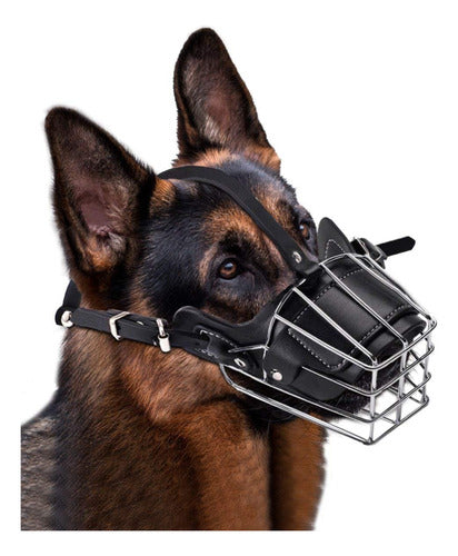 Metal Basket Muzzle for Large Dogs - Reinforced XL Size 0