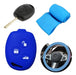 NL Cubre Volante + Funda Llave Silicona Ford Focus 1 - Azul 0