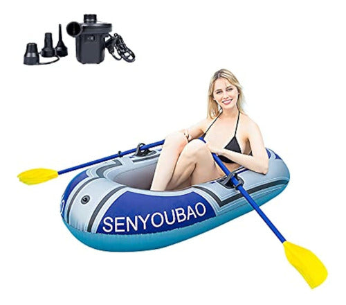 PLKO Inflatable Boat, Swimming Pool and Lake 0