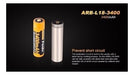 Fenix Rechargeable Battery Arb-l18 3400mah 3.6v 18650 6