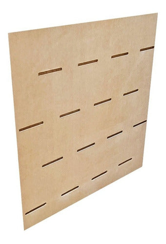 Panel Ranurado Qatari 90 X 60 -  Crudo Mdf Listo Para Pintar 2