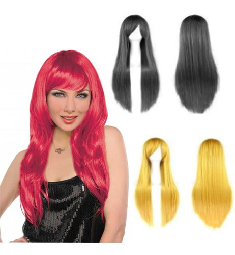 Party Forever Long Straight Wig in Colors - Cotillon Carioca Fiesta 7