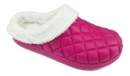 Faraon Closed Slippers with Synthetic Sheep Fur for Kids 0